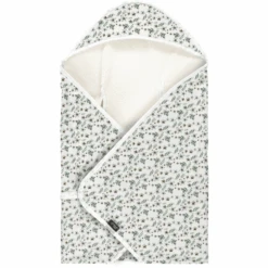 Alvi® Reisedecke Jersey Petit Fleurs Grün/weiß