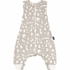 Alvi® Sleep-Overall Light Zootiere Taupe