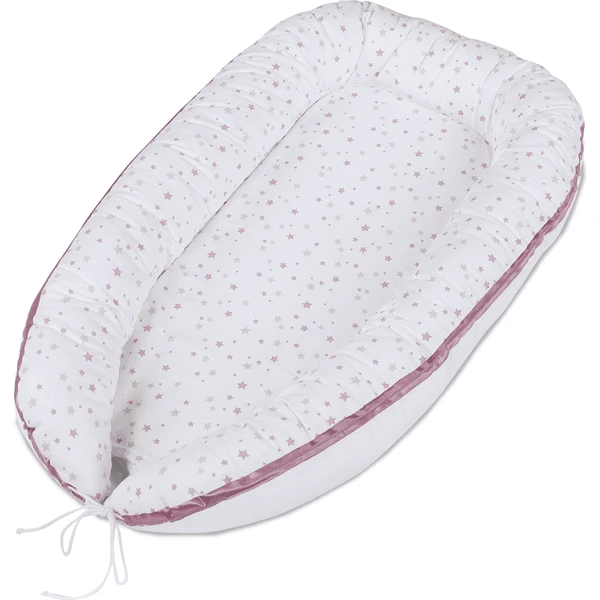 Babybay® Kuschelnest Weiß Sternemix Sand/beere 1 Babybay® Kuschelnest Weiß Sternemix Sand/beere