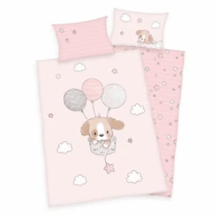 Babybest® Flanell-Bettwäsche Sweet Puppy 100 X 135 Cm
