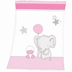 Babybest® Kinderdecke Kleiner Elefant 75 X 100 Cm