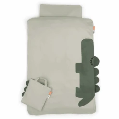 Done By Deer™ Bettwäsche-Set Junior Sleepy 100 X 140 Cm Croco Grün