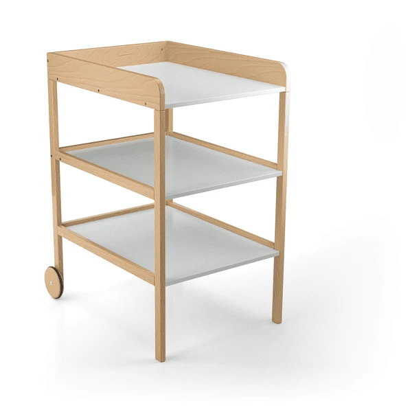 Geuther Wickelregal Clarissa XL Natur Weiß 1 Geuther Wickelregal Clarissa XL Natur Weiß