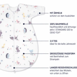 JULIUS ZÖLLNER Jersey Winterschlafsack Leafy -Möbel Kinder Verkauf julius zoellner jersey winterschlafsack leafy a332206 4