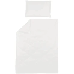 Meyco Bettwäsche Kinderbett 120 X 150 Cm Uni Offwhite