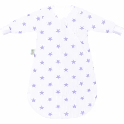 Odenwälder Jersey Unterzieh-Schlafsack BabyNest Stars Soft Violett