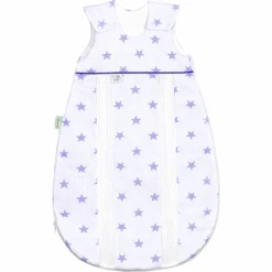 Odenwälder Schlafsack Jersey Prima Klima Stars Soft Violett 60 - 130 Cm