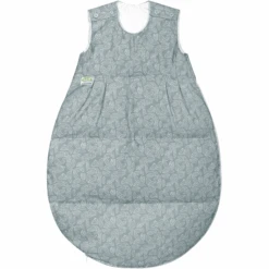 Odenwälder Thermo-Nest Daunenschlafsack White Leaves Grey