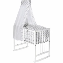 Schardt Multifunktionswiege 5 In 1 Weiß Circle Star Grau