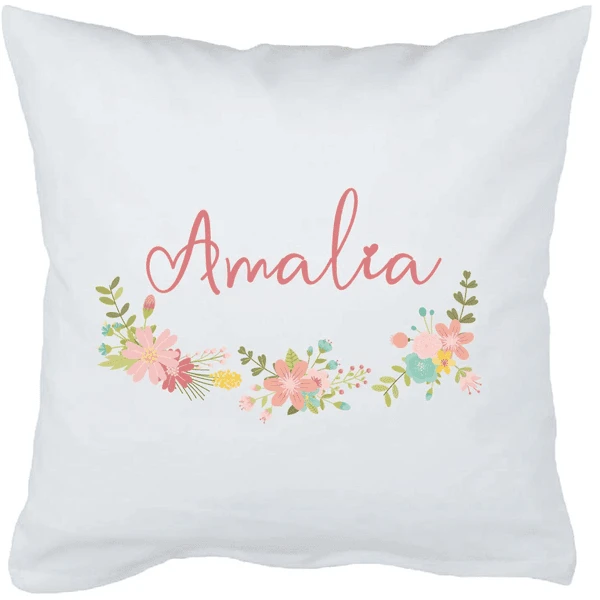 Schnullireich Babykissen Mit Namen Flower Dream Weiß 1 Schnullireich Babykissen Mit Namen Flower Dream Weiß