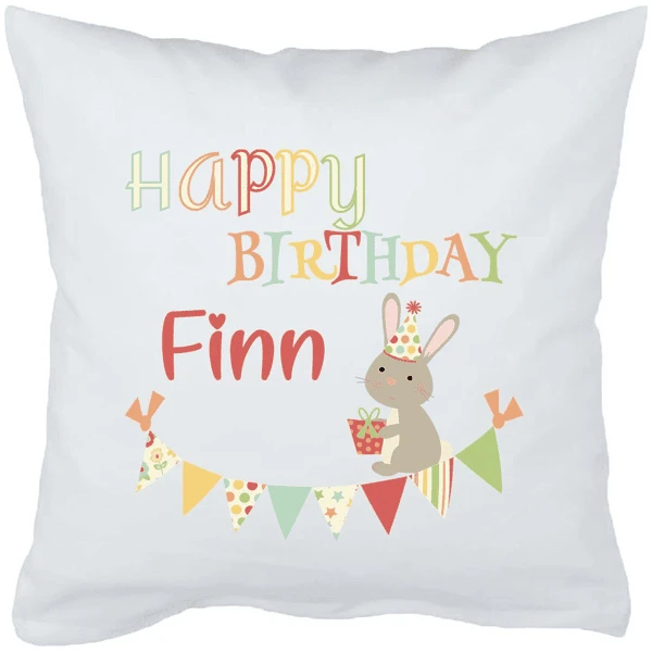 Schnullireich Babykissen Mit Namen Happy Birthday Weiß 1 Schnullireich Babykissen Mit Namen Happy Birthday Weiß