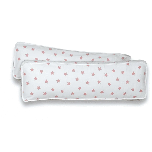 TiCAA 2er Rückenkissen-Set Stern Weiß-rosa 1 TiCAA 2er Rückenkissen-Set Stern Weiß-rosa