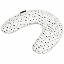 Träumeland Seitenlagerungskissen Grau Vögel