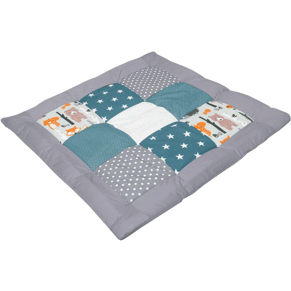 Ullenboom Krabbeldecke & Laufgittereinlage 80X80 Cm Waldtiere Petrol 1 Ullenboom Krabbeldecke & Laufgittereinlage 80X80 Cm Waldtiere Petrol